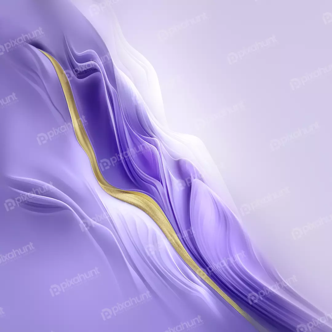 Free Premium Stock Photos Abstract flowing purple and gold design with elegant curves and soft lighting