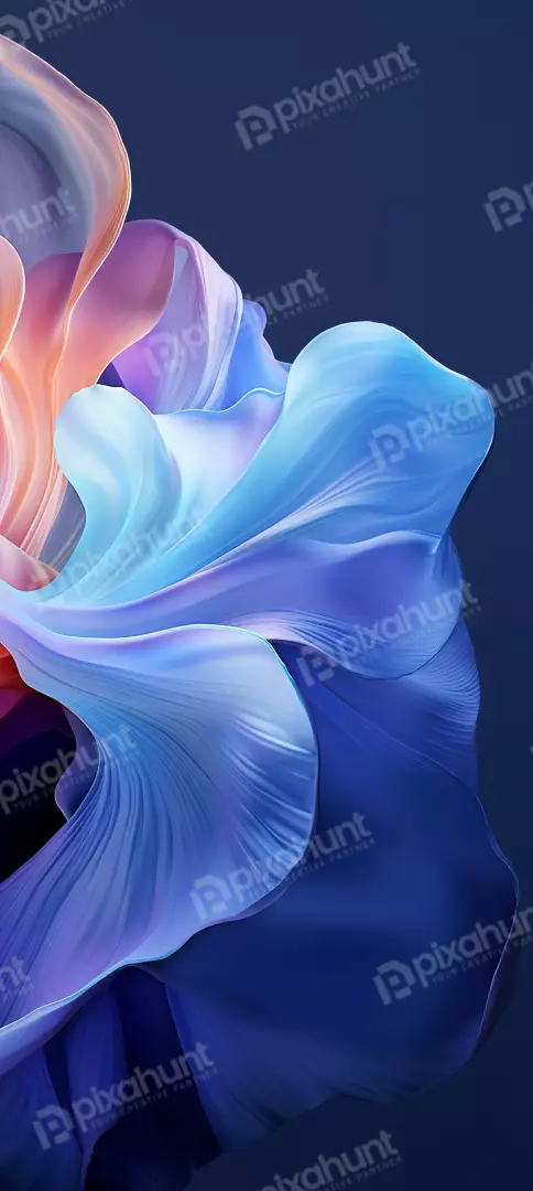 Free Premium Stock Photos Abstract Swirls of Blue, Purple, and Orange Fabric Texture