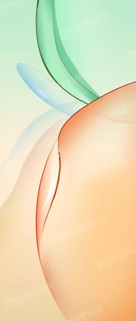 Free Premium Stock Photos Abstract Blend of Soft Green, Blue, and Orange Smooth Curves