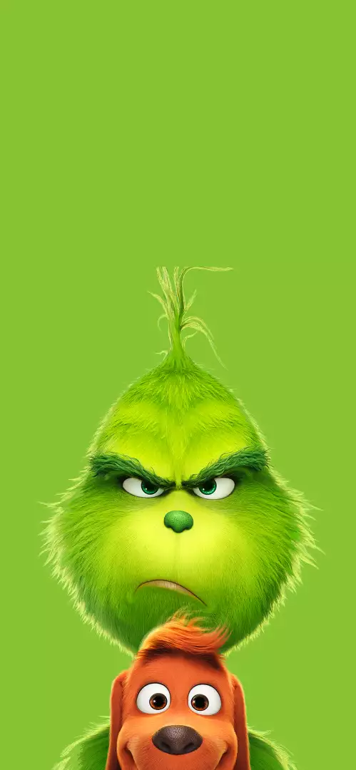 Free Premium Stock Photos Grinch and Max the dog character close-up on green background