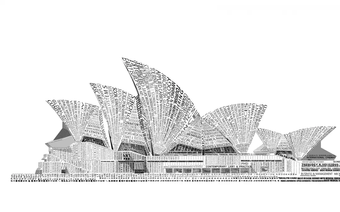 Sydney Opera House Typographic Art: Global Education and Knowledge Structure