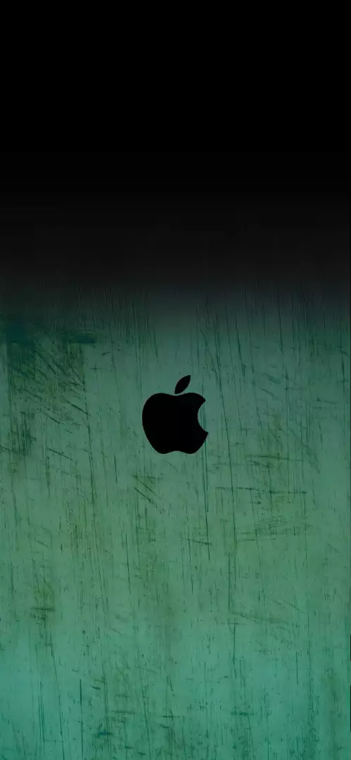 Free Premium Stock Photos Black Apple Logo on Distressed Teal Grunge Background
