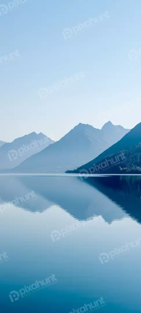 Free Premium Stock Photos Serene Mountain Lake Reflection Calm Water Landscape