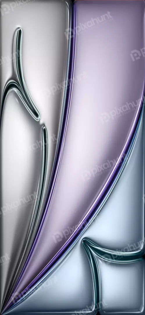 Free Premium Stock Photos Abstract Chrome and Glass Shapes with Purple and Blue Hues