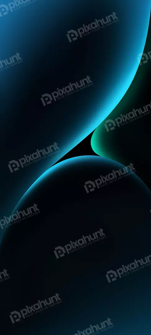 Free Premium Stock Photos Abstract dark background with glowing blue and green curves and light