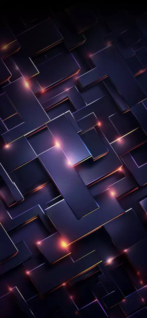 Free Premium Stock Photos Abstract Dark Geometric Pattern with Glowing Edges and Highlights