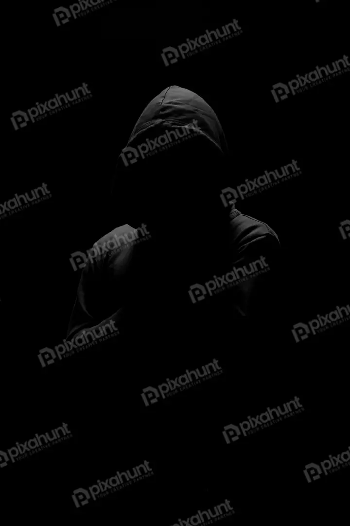 Free Premium Stock Photos Black Anonim Chelovek Kapyushon Temnii Chernii