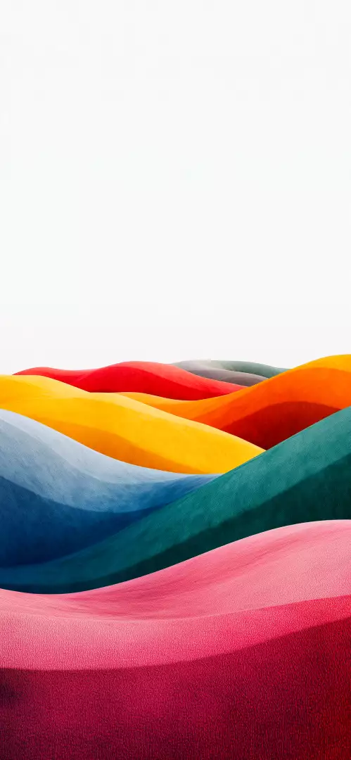 Free Premium Stock Photos Abstract Landscape of Rolling Colorful Sand Dunes Under a Bright Sky