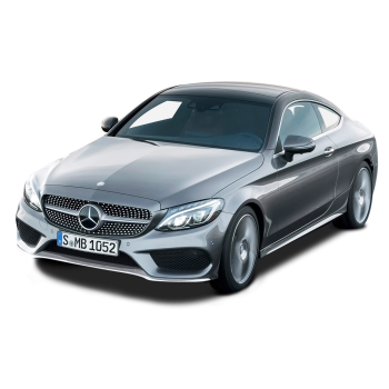 Grey Mercedes Benz C Class Coupe Car