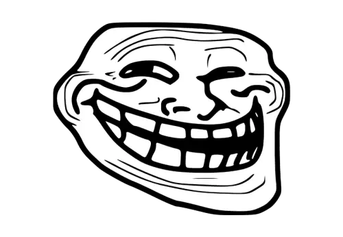 Ha Ha Trollface Internet troll Rage comic Internet meme, frustrated troll face