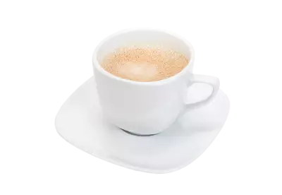 View of 3d coffee cup Transparent Background