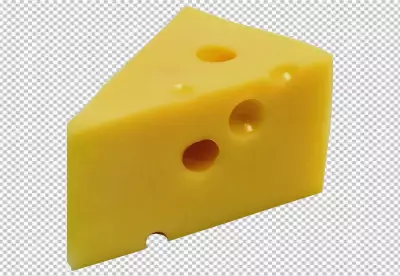Flat lay assortent of emmental cheese PNG