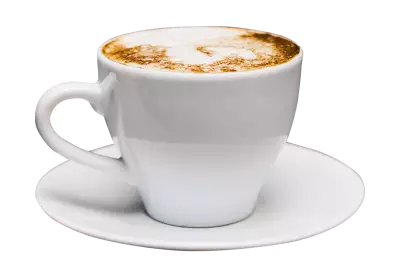 Coffee Cup isolated and realistic coffee transparent background