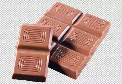 Close up on delicious chocolate bar transparent background png