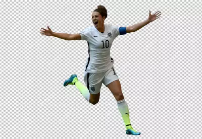 USA Women Football Player Carli Lloyd win the match