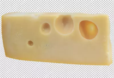 A piece of cheese with holes on it PNG background 