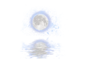 Seascape With The Full Moon And Its Reflection On The Waves