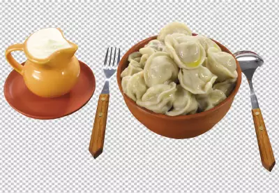 High angle of asian dish on plate with herbs and chopsticks