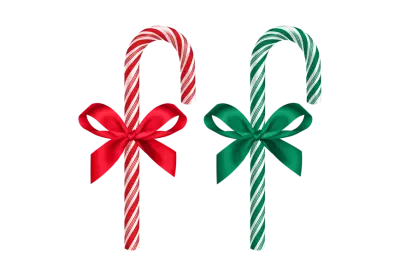 Striped Red and white Chrisrmas candy transparent background