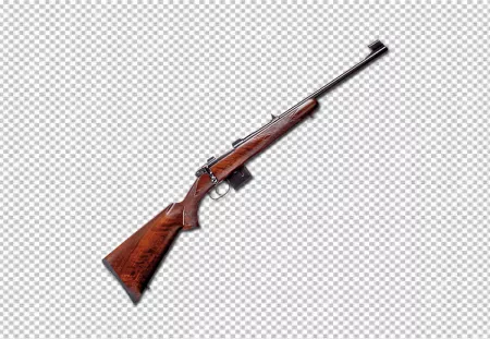 Antique Military Firearm on transparent Background