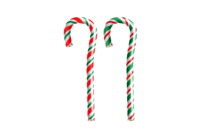 Christmas candy cane isolated transparent  background