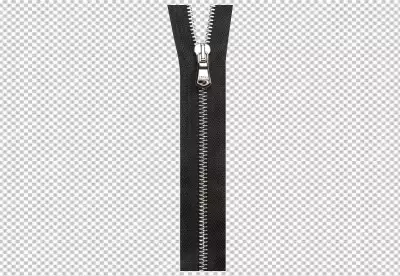 Zipper is approximately 20 centimeters long and photographed from a side angle