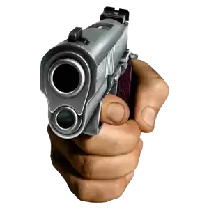 holding a gun PNG background