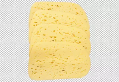 Cheese block isolated on transparent background png