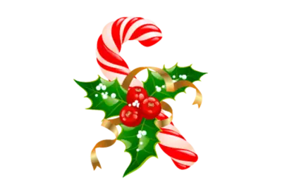 Sweet caramel in a Christmas decoration png