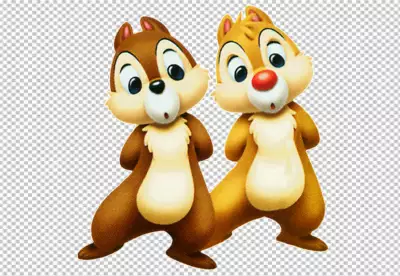 A cartoon squirrel smiling and holding a hand