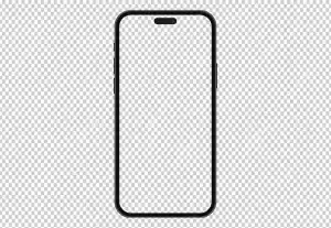 Apple iphone 15 black transparent screen