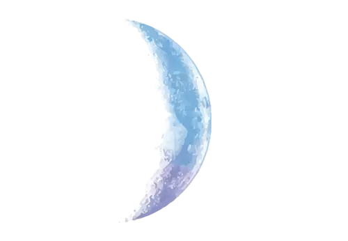 cute moon character gradient shiny clouds colors white collection
