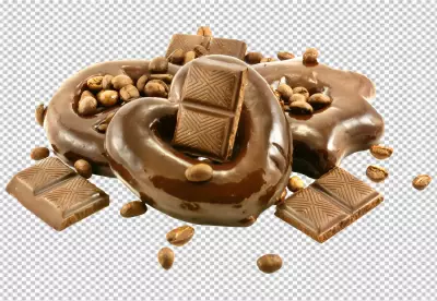 Delicious dark chocolate pieces | Delicious dark chocolate pieces png
