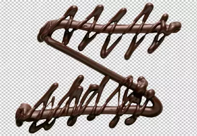 Delicious dark chocolate pieces  on a PNG background