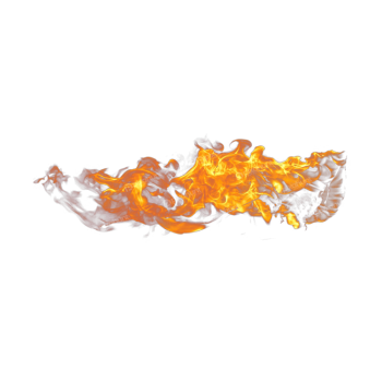 Magnificent explosion abstract isolated on transparent background