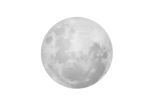 3d Full moon transparent Background