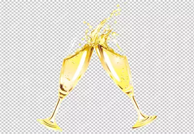 two wine glass and wine transparent background 
