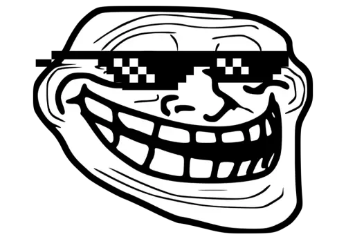 Reach people Trollface Internet troll Rage comic Internet meme, frustrated troll face