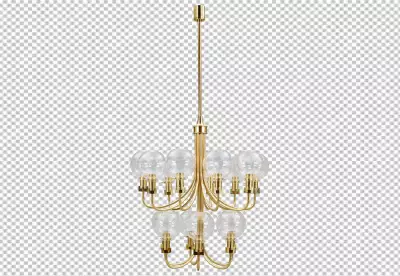 Pendant Light Isolated on png background Modern chandelier isolated 
