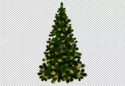 Lovely christmas tree collection with realistic design