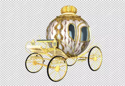 Carriage Toothfairy Fairytale world transparent background 
