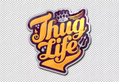 Thug Life Logo Sticker