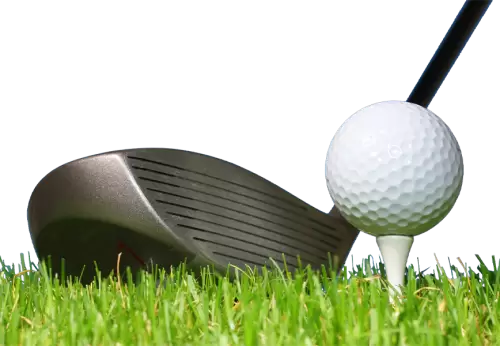 Black golf club and ball illustration | Golf ball Golf club Tee Wood