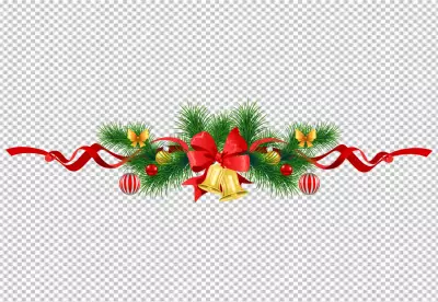 Realistic christmas decoration PNG