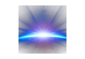 Glowing blue lens flare light effect wave PNG