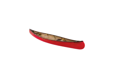 Red color 3d Boat isolated on transparent background