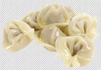 Wonton Soup on transparent background