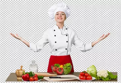 Cooking is my passion Confident mature chef in white uniform keeping arms crossed 