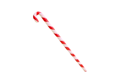 Christmas striped red and green and white candy canes transparent  background