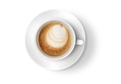 View of graphic 3d coffee cup Transparent Background